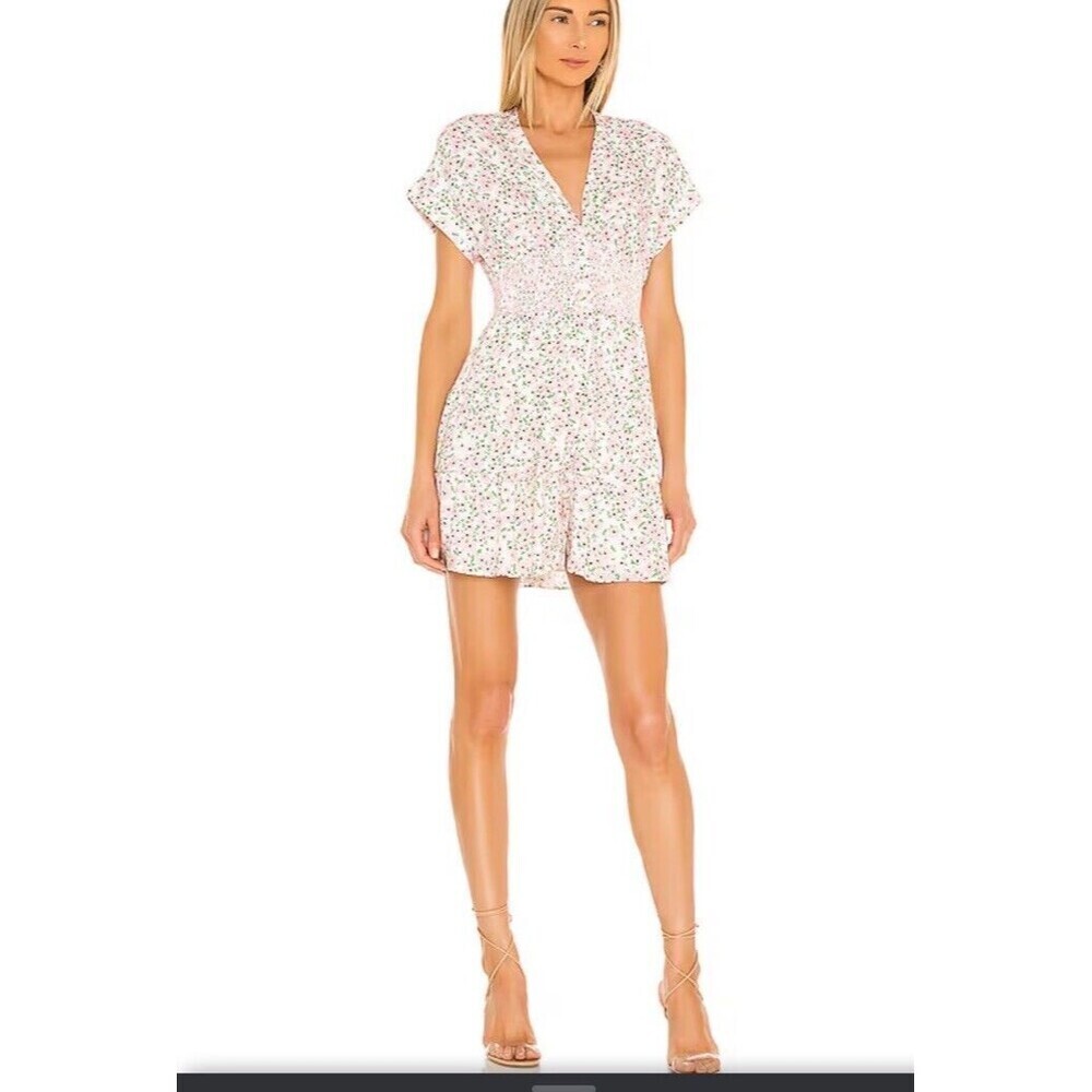 Floral White Dress